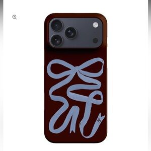 Mocha Ribbon iPhone 17 pro max case from The Dairy